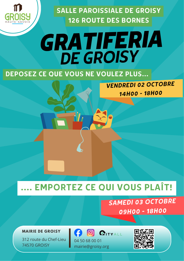 Affiche événement brocante moderne turquoise-2